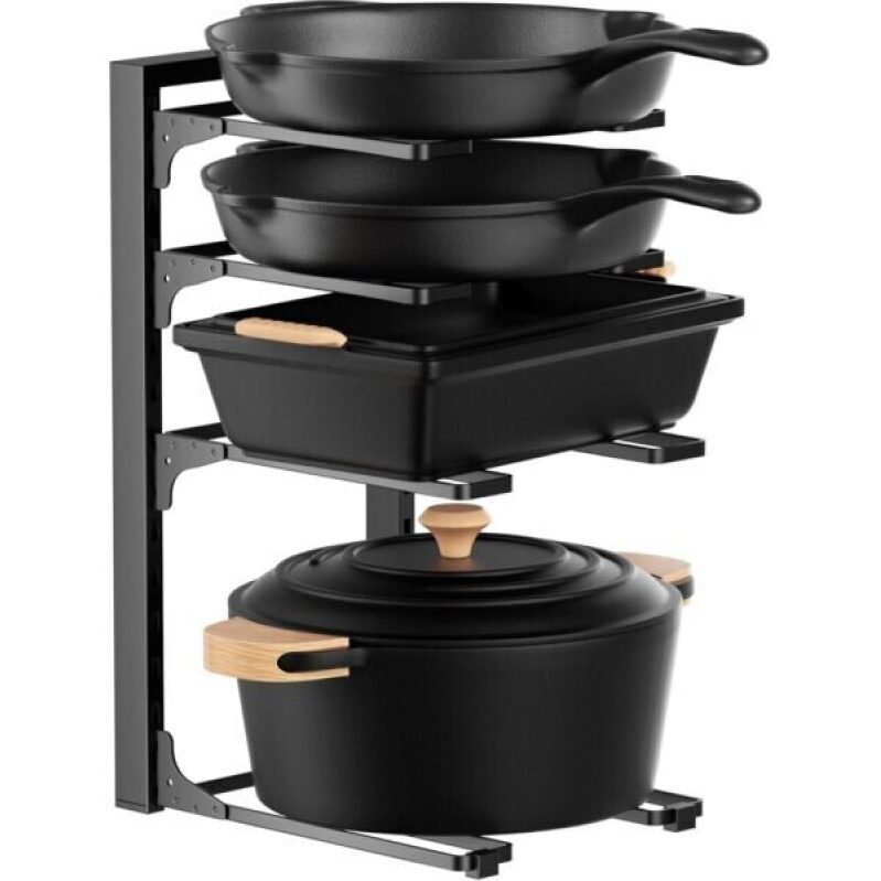 Maximize Kitchen Efficiency with MUDEELA Under Cabinet Pots and Pans Organizer