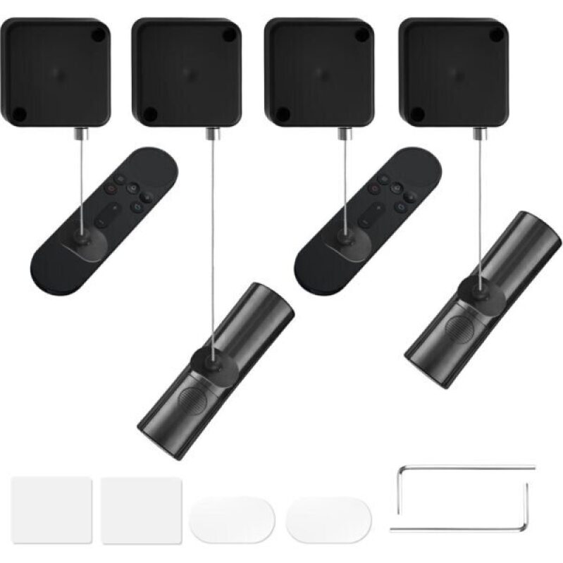 2pcs Remote Control Tethers - 6.5 Ft Safety Locks for TV Remotes, Game Controllers & Tablets