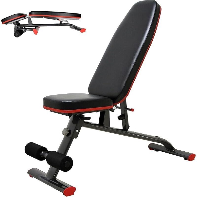 Heavy Duty Adjustable and Utility Bench for Upright and Flat Exercise