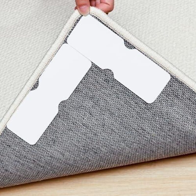 Double-Sided Washable Anti-Roll Carpet Pads - 12 Pack