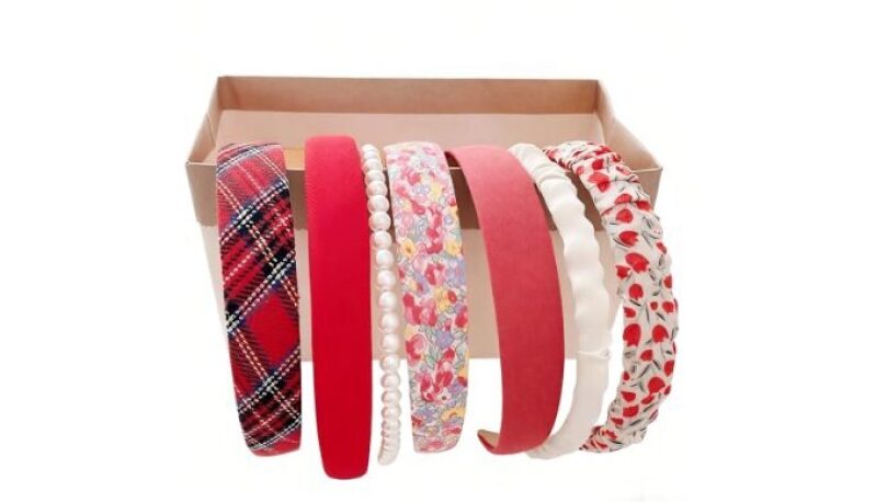 7 Pack Red Headbands for Women and Girls - Stylish and Versatile