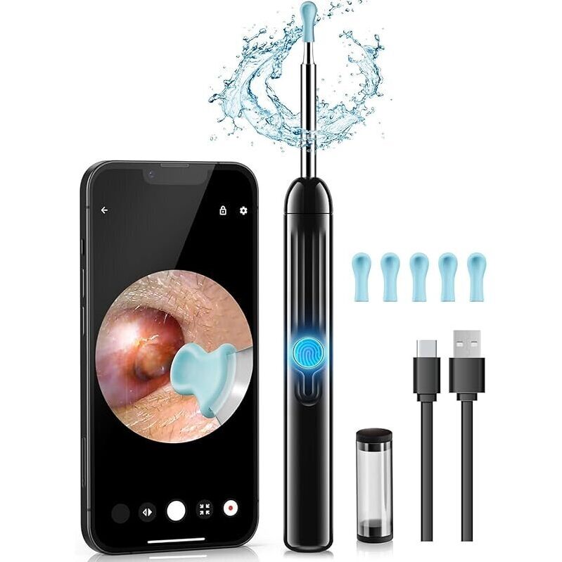 Professional-Grade Ear Wax Removal Tool Kit with HD Scope and 6 LED Lights
