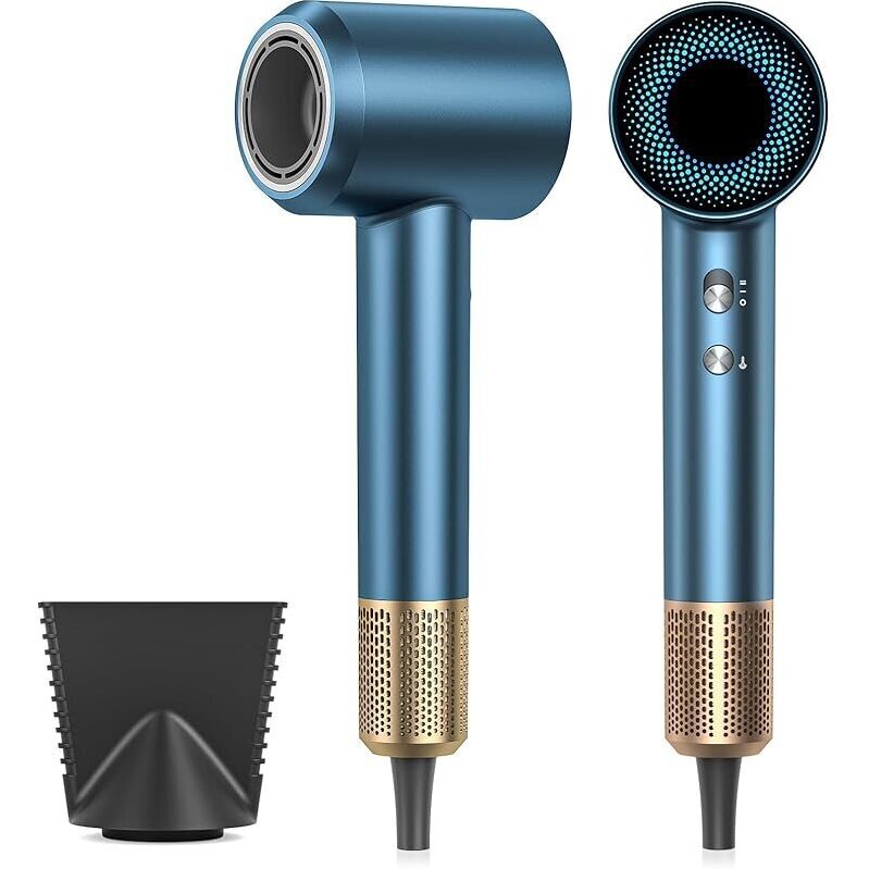 High-Speed Hair Dryer with 160,000 RPM Brushless Motor - Negative Ion Technology