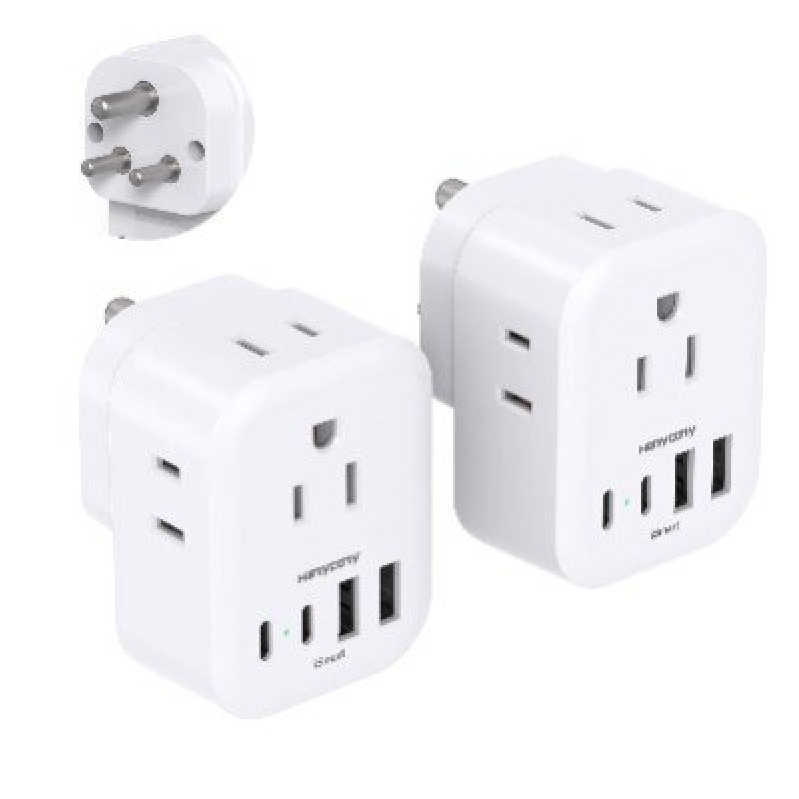 Global Travel Converter Plugs - 2-Pack