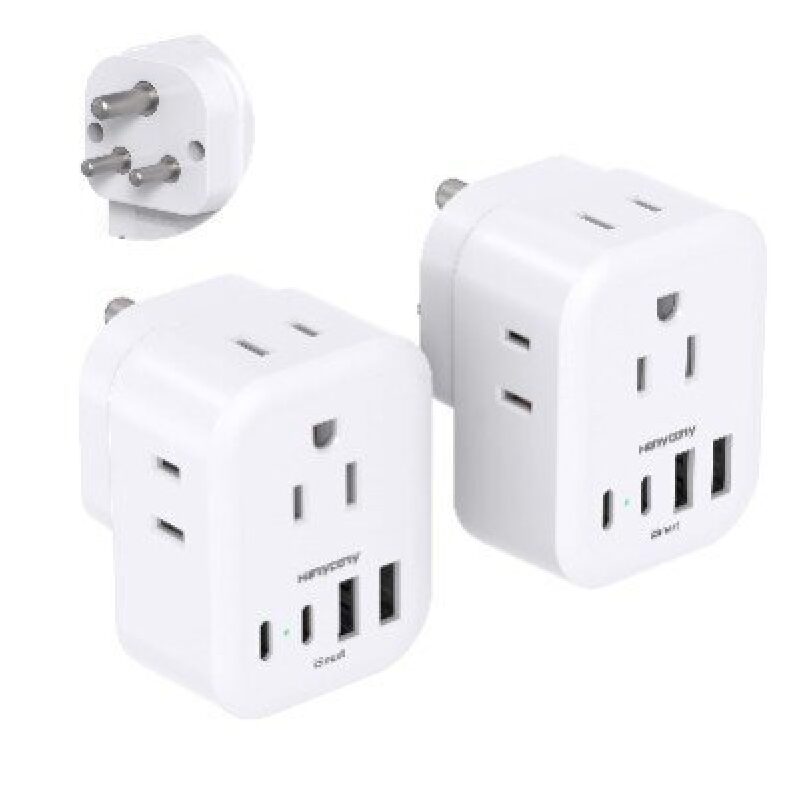 Global Travel Converter Plugs - 2-Pack