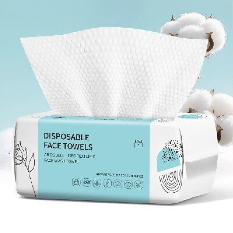 Premium Disposable Face Towels - 100 Soft Sheets