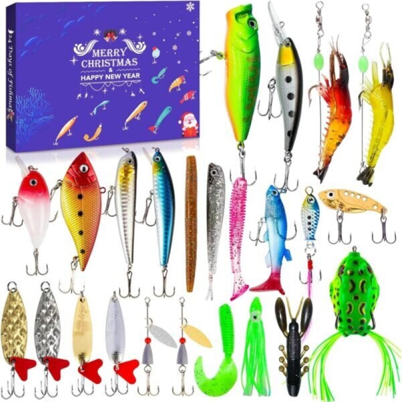 24-Day Fishing Lure Advent Calendar - 61% Off