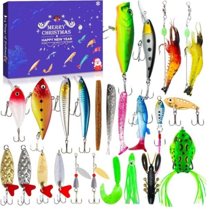 24-Day Fishing Lure Advent Calendar - 61% Off