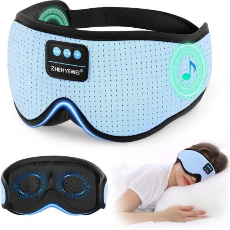 ZHENYEMEI 3D Bluetooth Sleep Mask with Headphones - 67% Discount