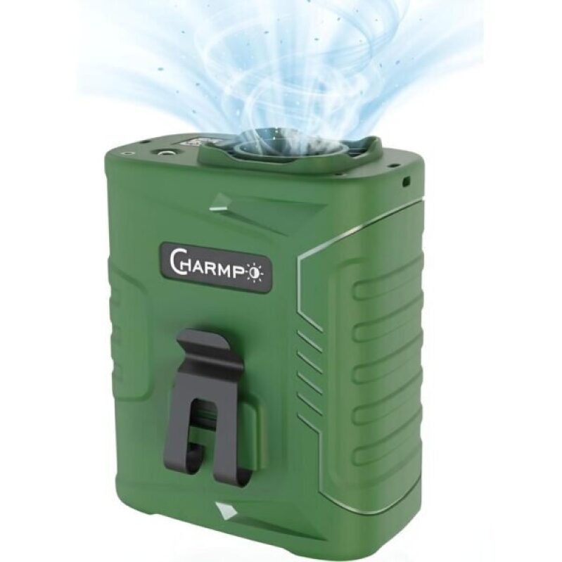 Charmp Waist Clip Fan - 5000mAh Rechargeable, 39 ft/sec Wind