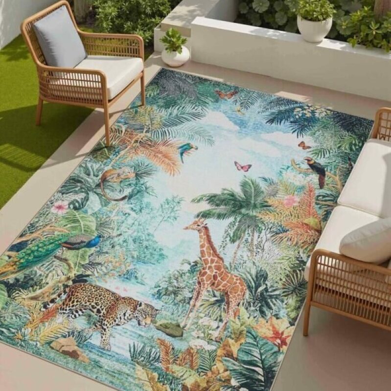 Modern Jungle 4×6 Carpet - 50% Off