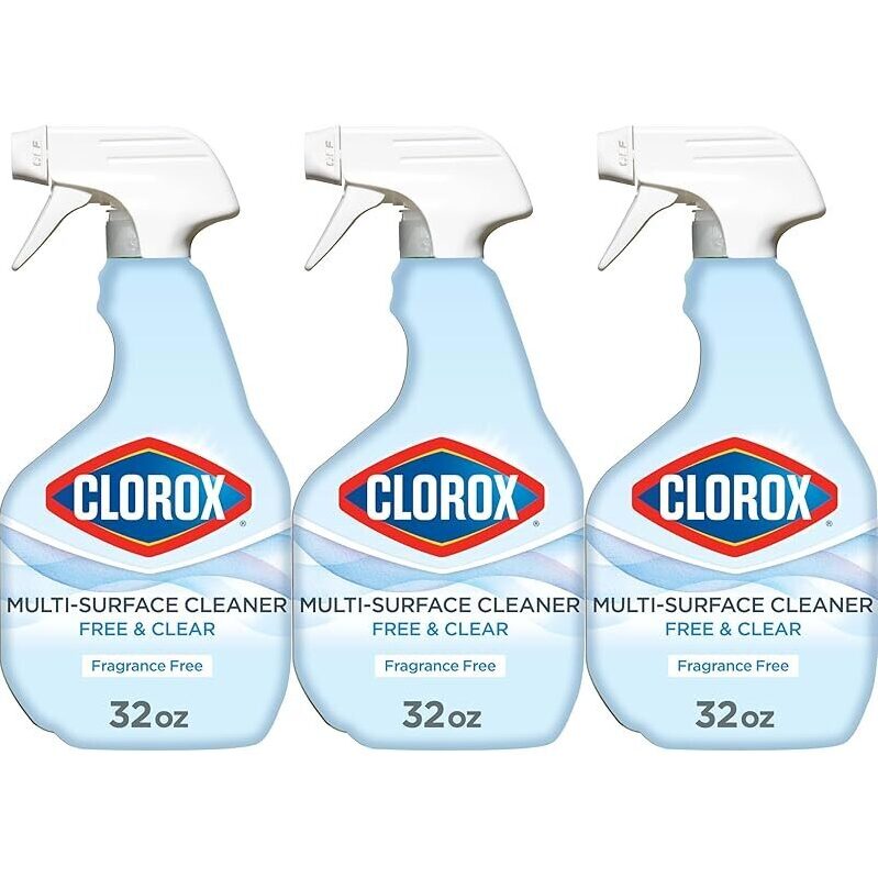 Clorox Free & Clear Multi Surface Cleaner 3-Pack, 32oz