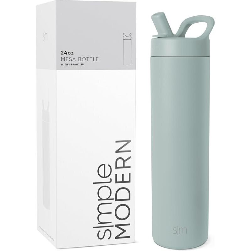 Simple Modern Water Bottle with Straw Lid - 24oz