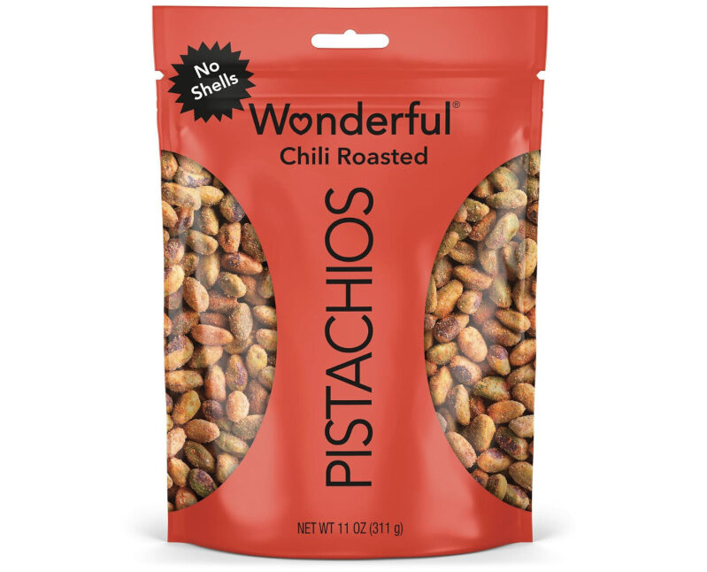 Spicy Delight: Wonderful Chili Roasted Pistachios - 16OZ