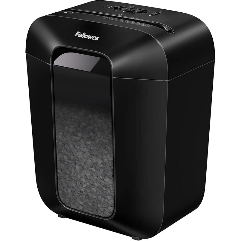 Fellowes LX41-DB 8-Sheet Micro-Cut Paper Shredder for Secure Document Disposal
