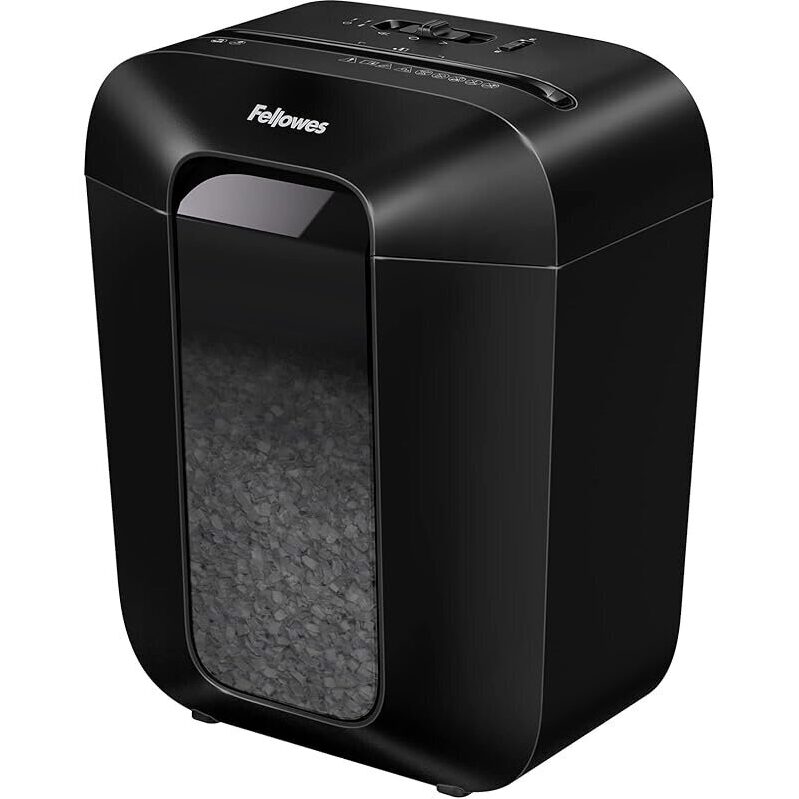 Fellowes LX41-DB 8-Sheet Micro-Cut Paper Shredder for Secure Document Disposal