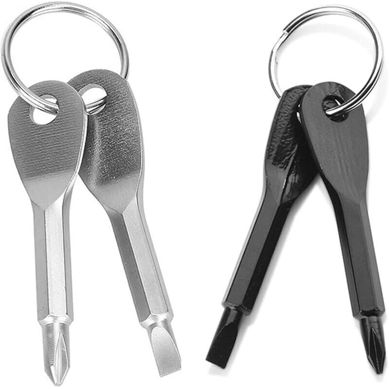 4-Piece Keychain Screwdriver Multifunction Mini Tool - Perfect Gift for Men
