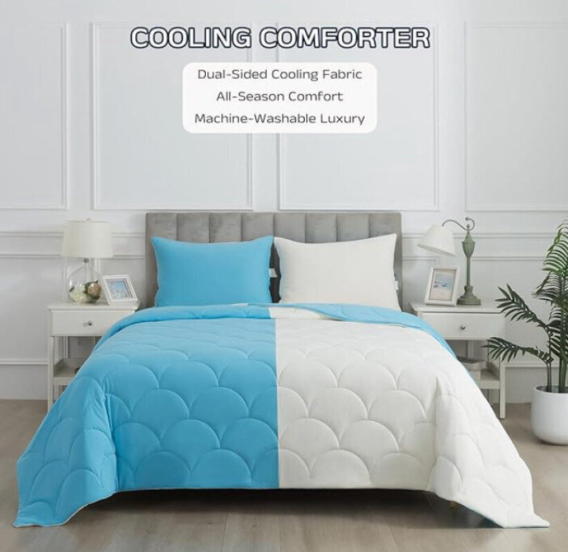 Affordable Dual-Sided Cooling Comforter for Hot Sleepers