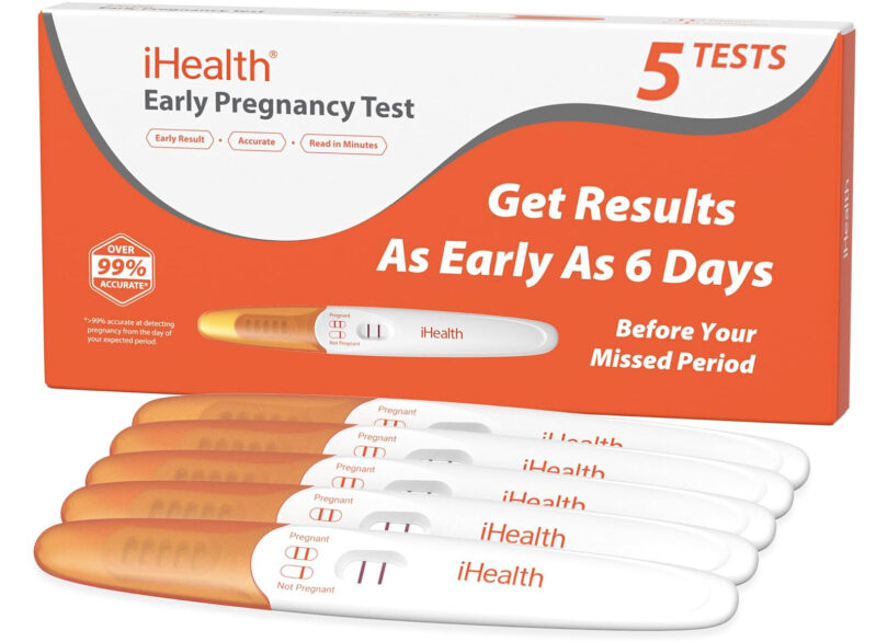 iHealth Early Pregnancy Test Strips - 5 Count, Prime Eligible