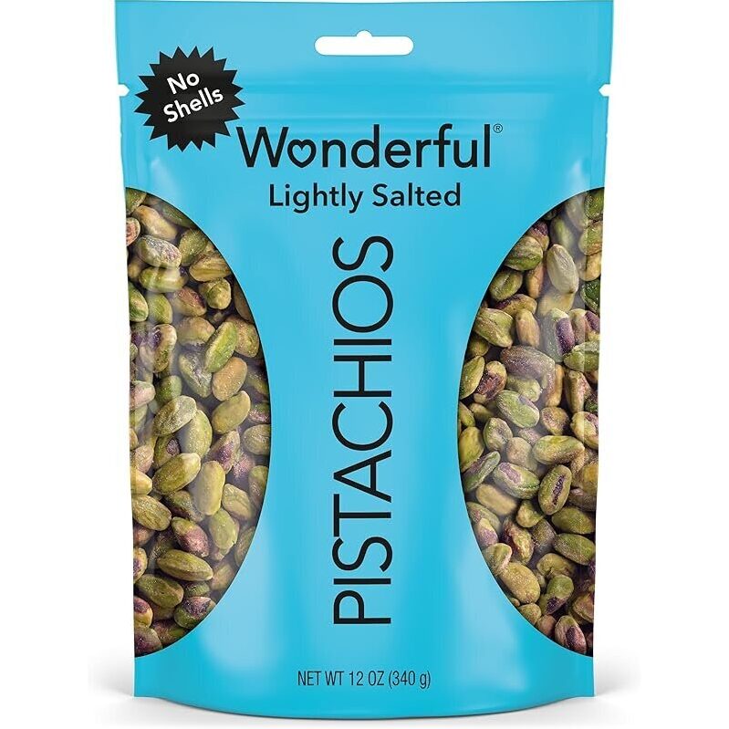 Lightly Salted Shell-less Pistachios - 12oz