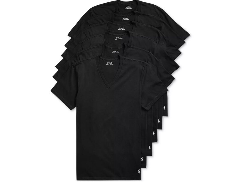 6-Pack Essential Men's T-Shirts by Polo Ralph Lauren - Discounted Deal