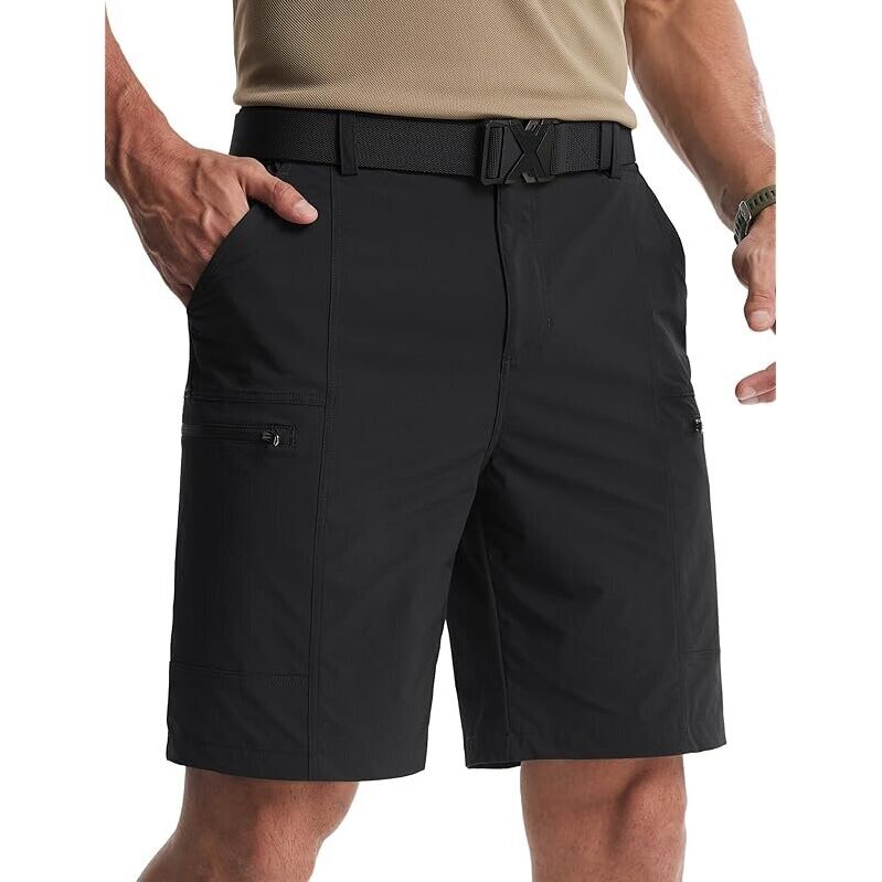 Libin 9-Inch Men's Water-Resistant Quick Dry Hiking Shorts