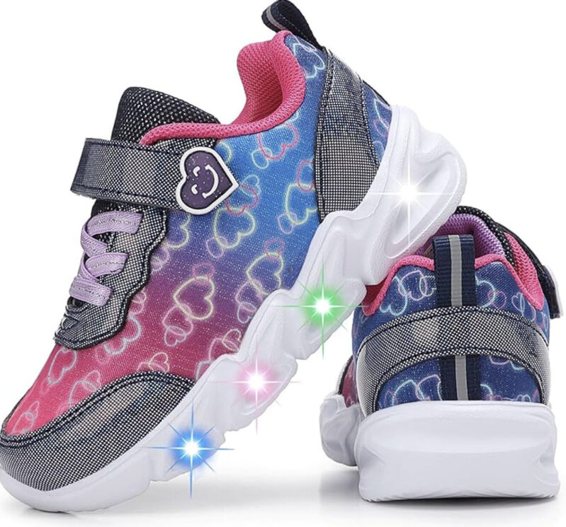 Glowing LED Children's Sneakers with Vibration-Activated Lights - $16.49 Post-Discount