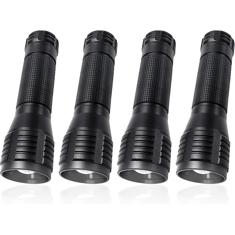 4pk ZYUNMALL LED Flashlight High Lumens 3 Modes - Bright, Reliable, Affordable