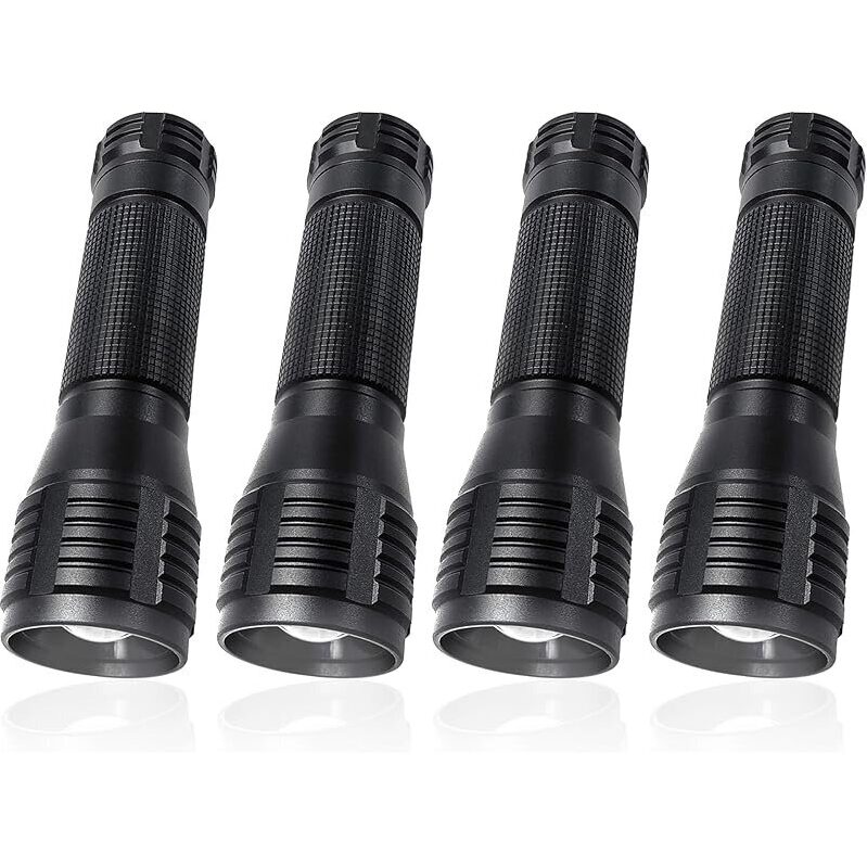 4pk ZYUNMALL LED Flashlight High Lumens 3 Modes - Bright, Reliable, Affordable