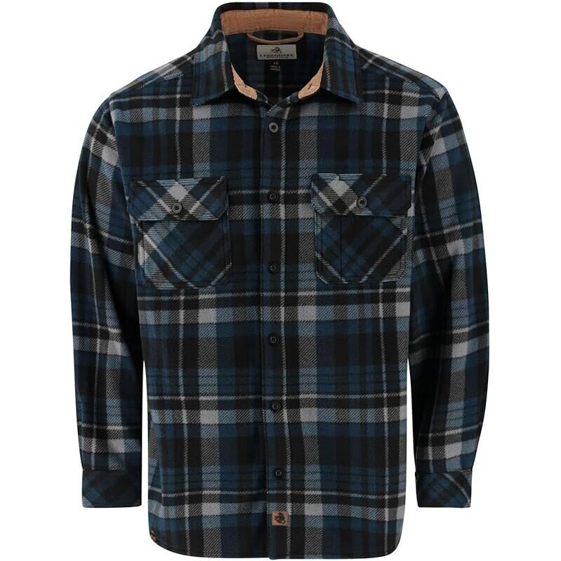 Legendary Whitetails Men's Long Sleeve Fleece Button Up Shirt - Ultimate Cool-Weather Layering