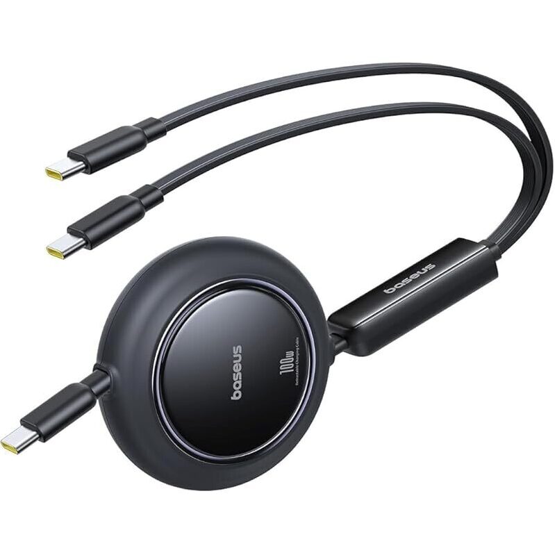 Baseus 4ft 100W 2 in 1 USBC to USBC Multi Fast Charging Cable