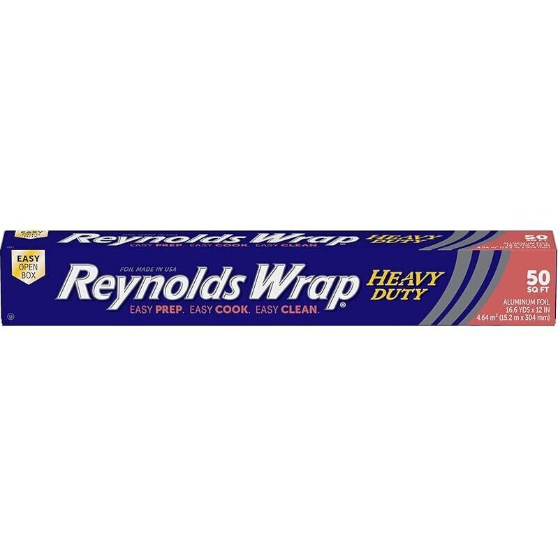 Reynolds Wrap Heavy Duty Aluminum Foil Roll - 50 Sq. Ft. - Perfect for Holiday Roasts