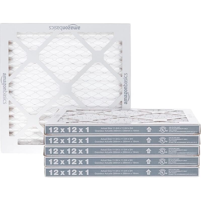 6-Pack Amazon Basics 12x12x1 Air Filter MERV 11 AC Furnace Filters