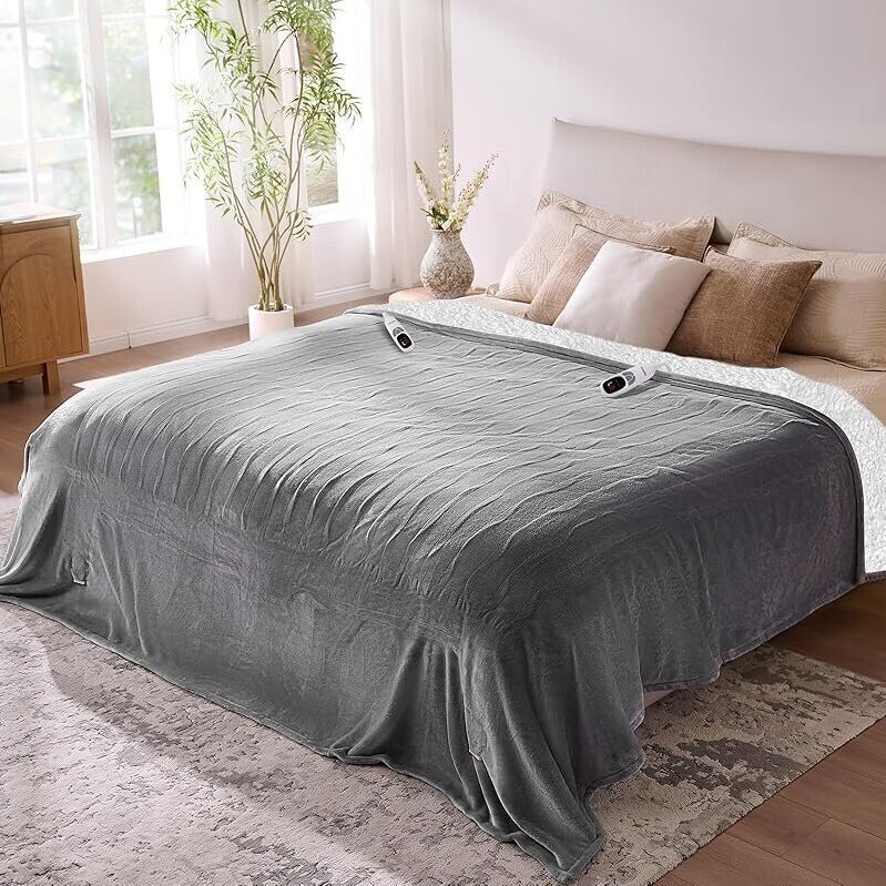 Yokimisu Electric Blanket King Size - Soft Heating Blanket 90'' x 100''