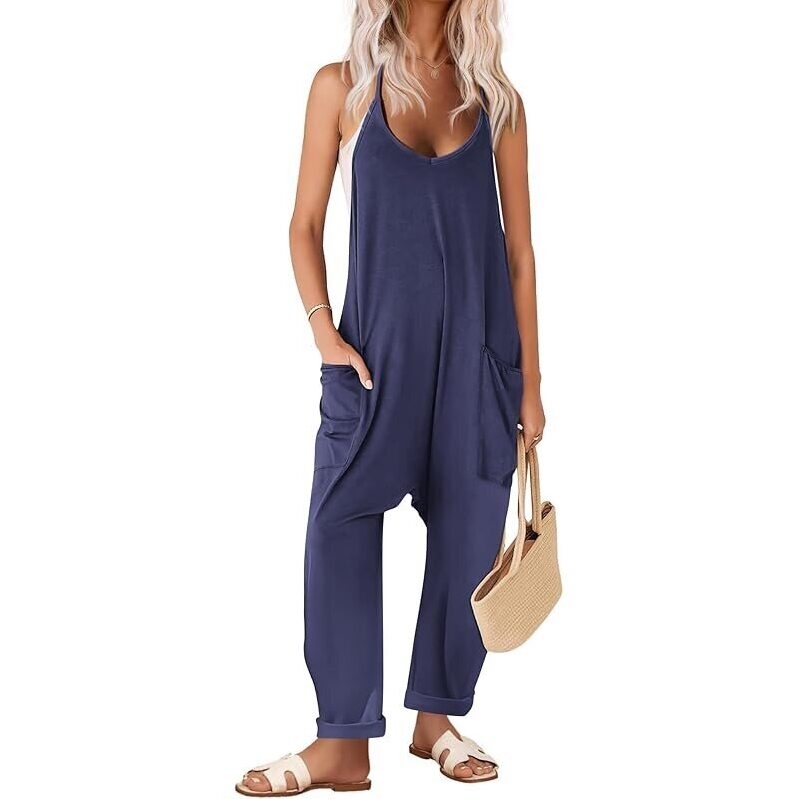 Ekouaer Sleeveless Jumpsuit - Versatile Summer Wear