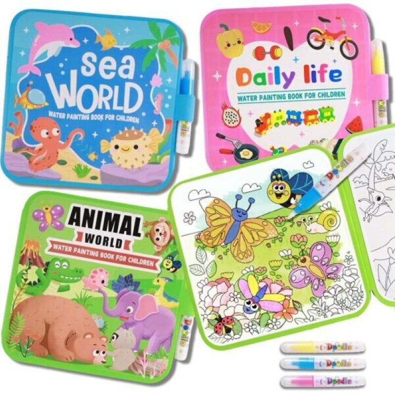 Yechisy Reusable Water Painting Books for Kids - 3 Pack