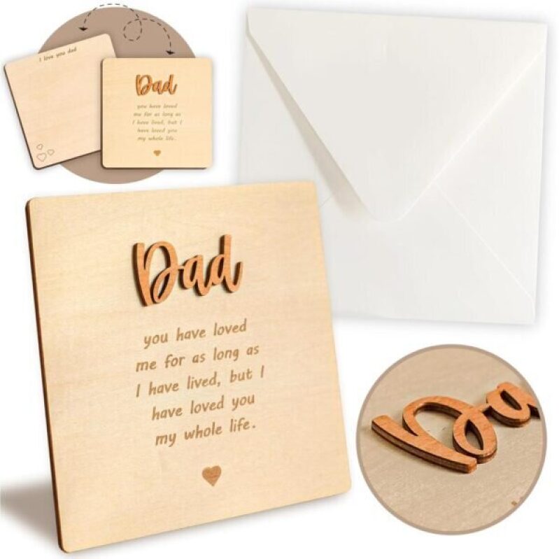 Heartfelt Happy Birthday Card for Dad - Perfect Gift from Daughter or Son