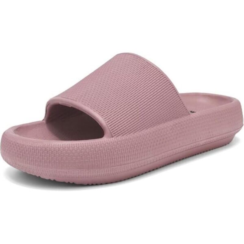 Cushion Feather Recovery Cloud Sandals - Pink, House Bathroom Slides