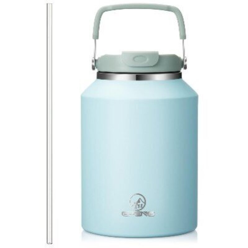 50oz Stainless Steel Insulated Flask with Straw