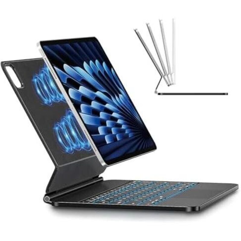 Magnetic Keyboard Case Compatible with Multiple iPad Models - 59% OFF