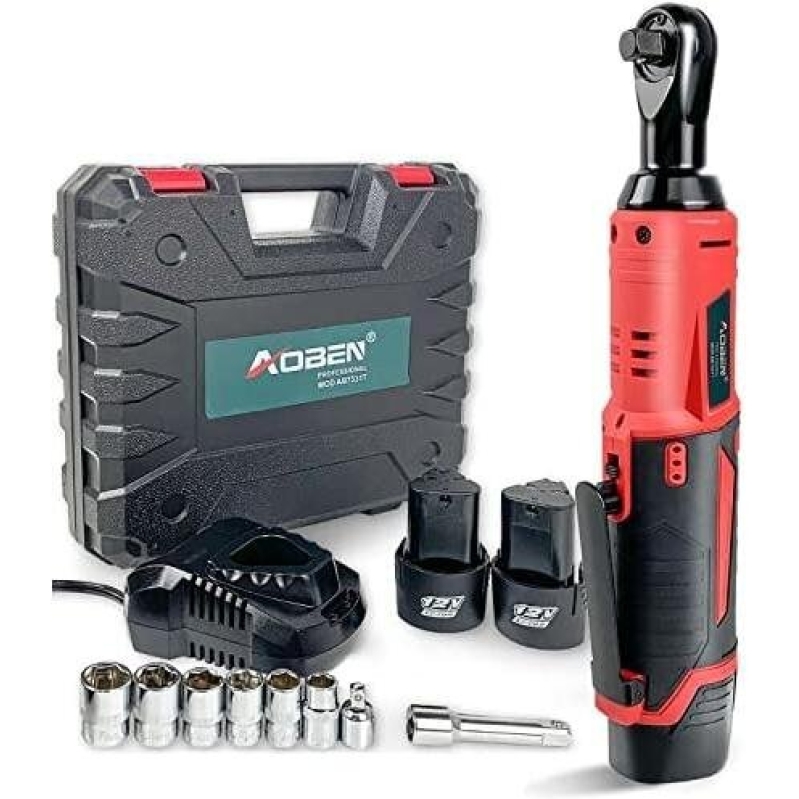 Aoben Cordless Impact Wrench Set with 12V Batteries and Charger - 50% Discount