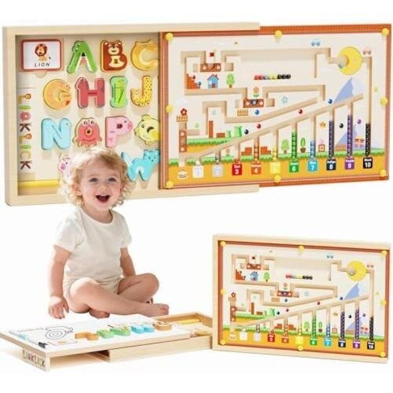 Wooden Educational Maze Toy - 40% Discount