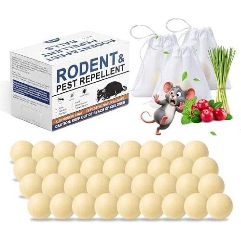 Effective Rodent Repellent Balls - 36 Pack, 45% Off