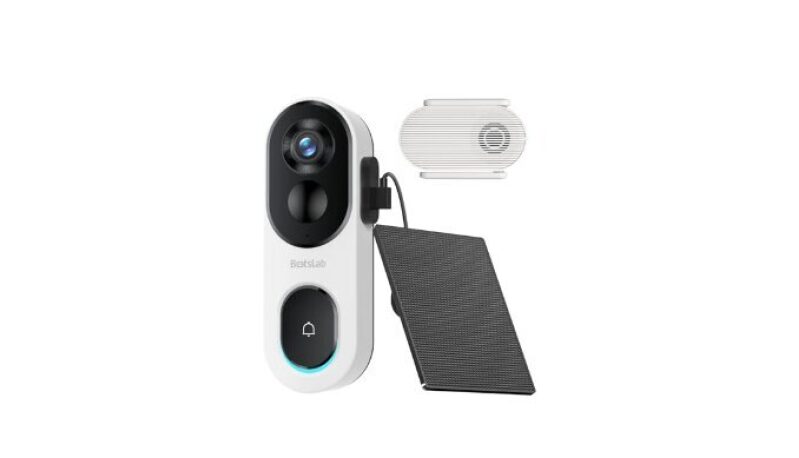 BOTSLAB 2K Doorbell Camera Wireless with Solar Panel - Ultimate Security Solution