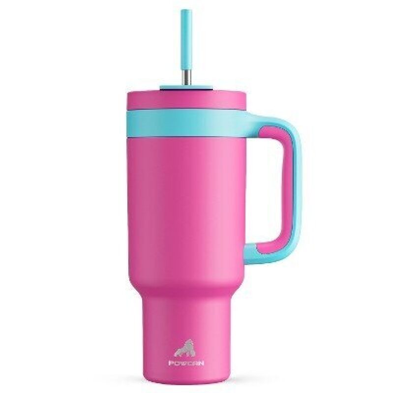 40oz Stainless Steel Insulated Tumbler with Straw - Perfect for On-the-Go Hydration