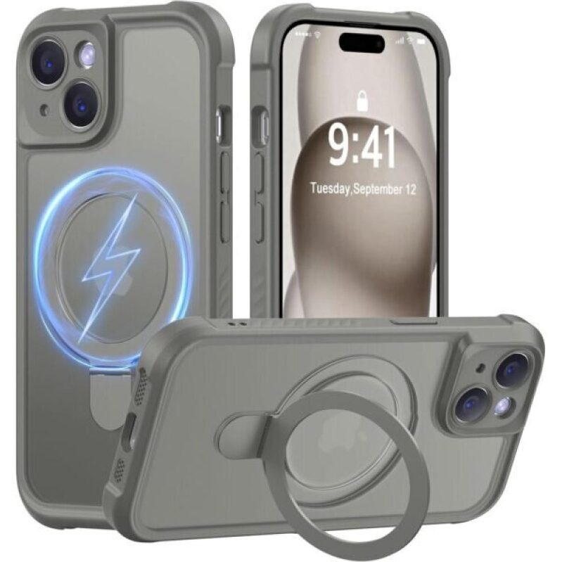 Magnetic iPhone 15 Case with Camera Protection - Compatible with MagSafe