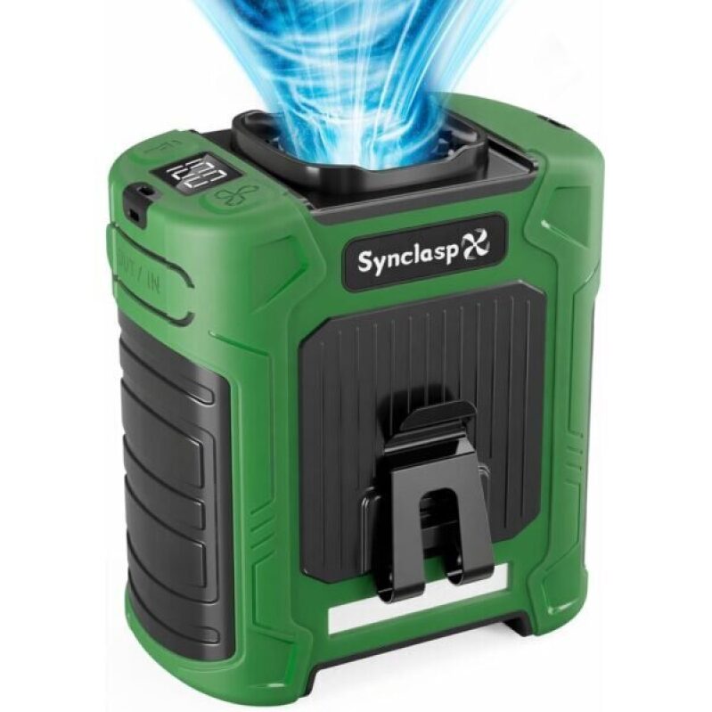 Portable Rechargeable Waist Fan with 10000mAh Battery - Turbo Mode