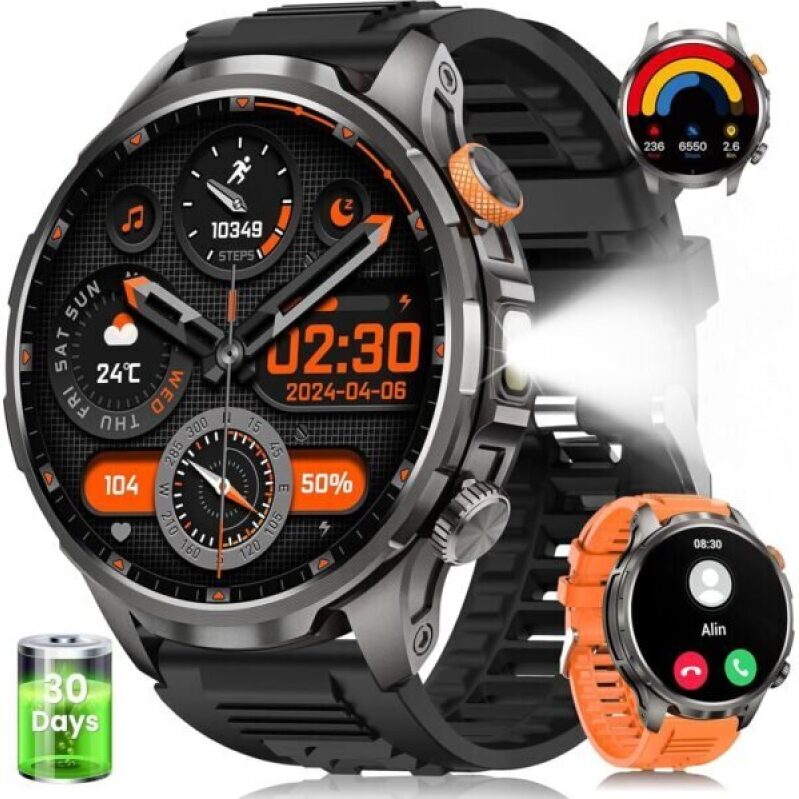 Military Smart Watch for Men - Ultimate Fitness Tracker
