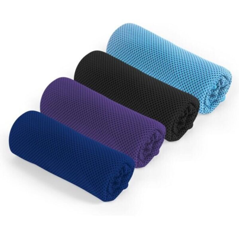 4 Pack Cooling Towels for Gym, Fitness, Yoga & Hiking - Stay Cool in Hot Weather