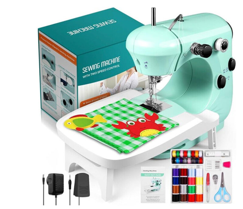 Affordable Mini Sewing Machine with Extension Table and Built-in Light